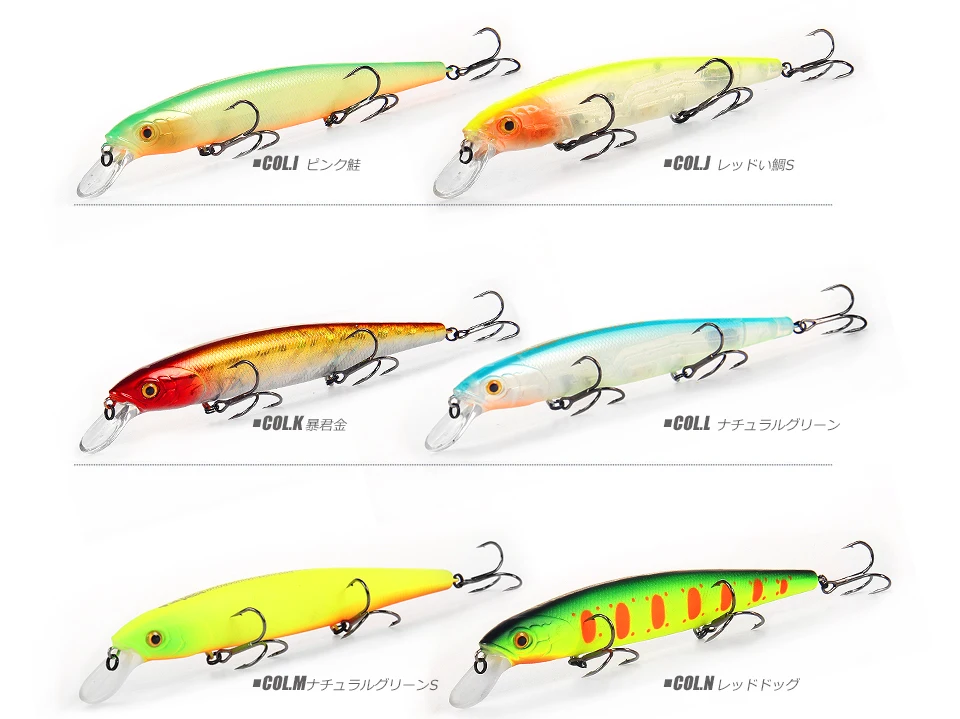 M128 BEARKING Perfekte Aktion, 19 Farben für künstliche Angelköder, Köder, 128 mm, 23 g, hängende Minnow-Wobbler, Kurbelköder – Detail 10