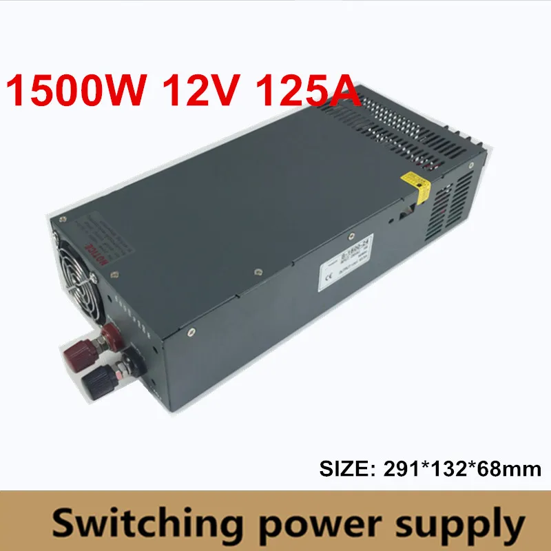 

switching Power Supply DC 12V 125A 1500w Adapter Driver Transformer 110V or 220V AC to DC12V bigger watt 1500w smps