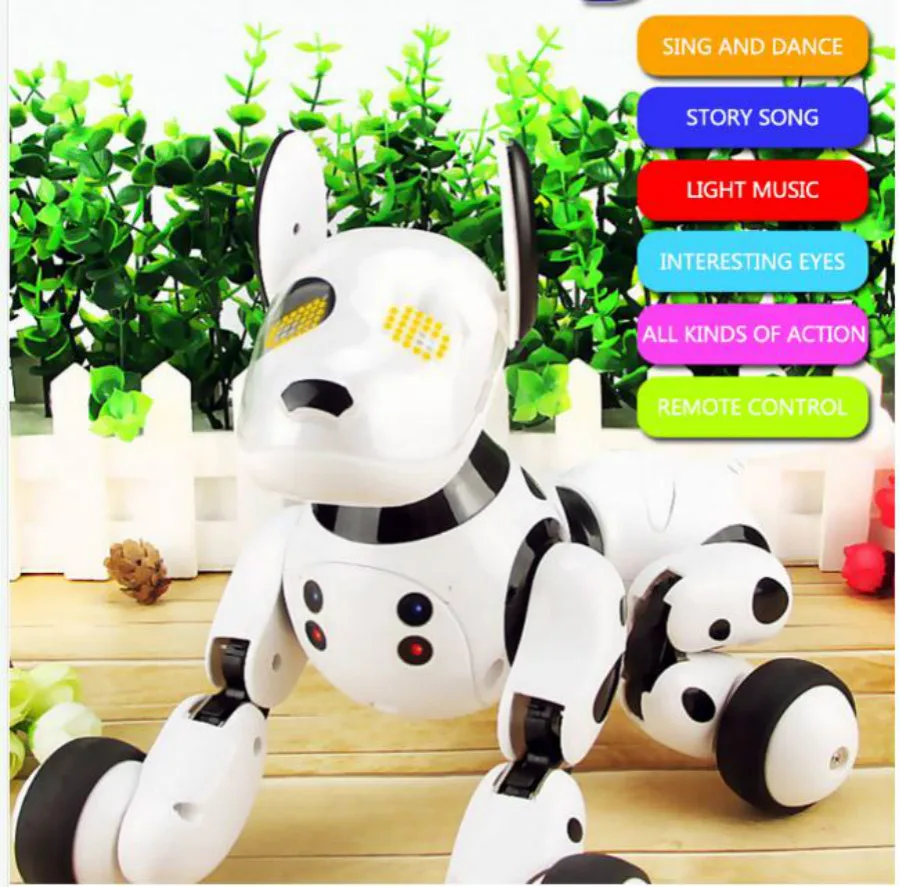 New 2.4G Wireless Smart Remote Control Robot Dog Electronic Pet Animal Kids Educational Toys Kids Toys Dancing Robot Dog W088