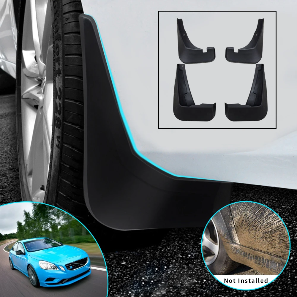 

Car Fender Mud Flaps For VOLVO S60 2010 2012 2013 2014 2015 2016 Splash Guards Mudguards Mudflaps Accessories