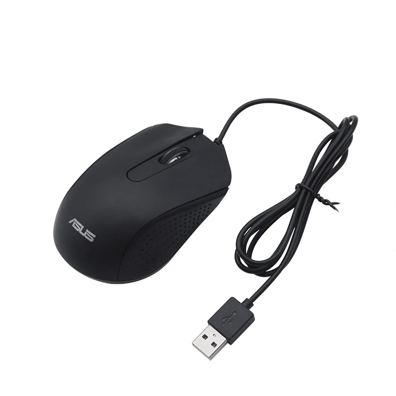 Asus AE-01 100*64*37mm Black USB Wired Optical 1000DPI Portable Rechargeable Mini Mouse For Laptop Computer