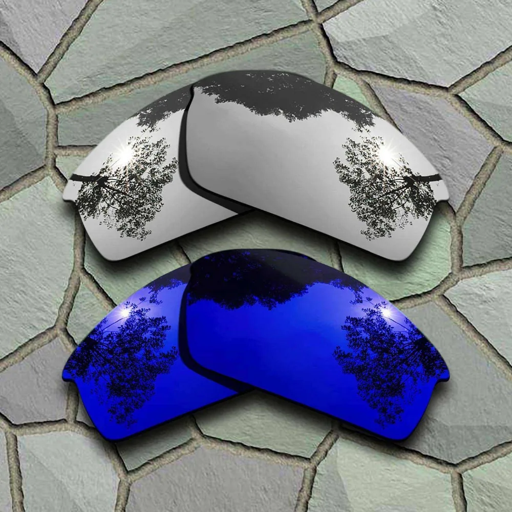 

Chrome&Violet Blue Sunglasses Polarized Replacement Lenses for Oakley Bottlecap