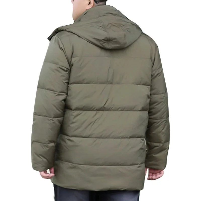 Winter Large Size 155kg Down jackets 6XL 7XL 8XL Long Sleeve Warm Plus Size Men Coat