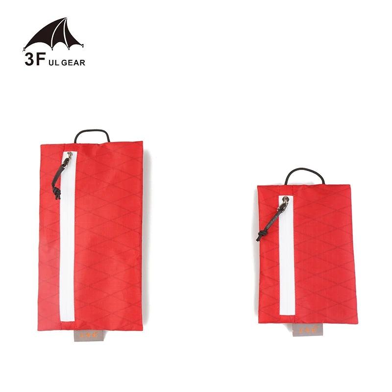 3F UL Gear Sparrow Small Storage Bag X-PAC Fabric Portable Waterproof Bag Ultralight Double Side Zipper Camping Hiking