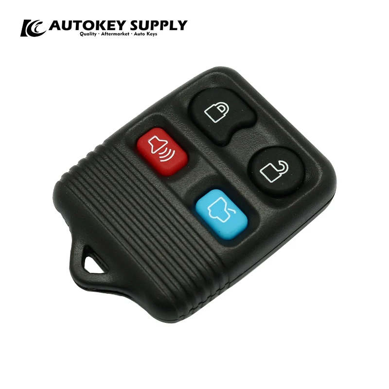 AutokeySupply AKFDC412-34H 3/4 Botões Chave Remota Fob Completo 433/315Mhz FCC GQ43VT11T ID 4010-C1 Para Ford