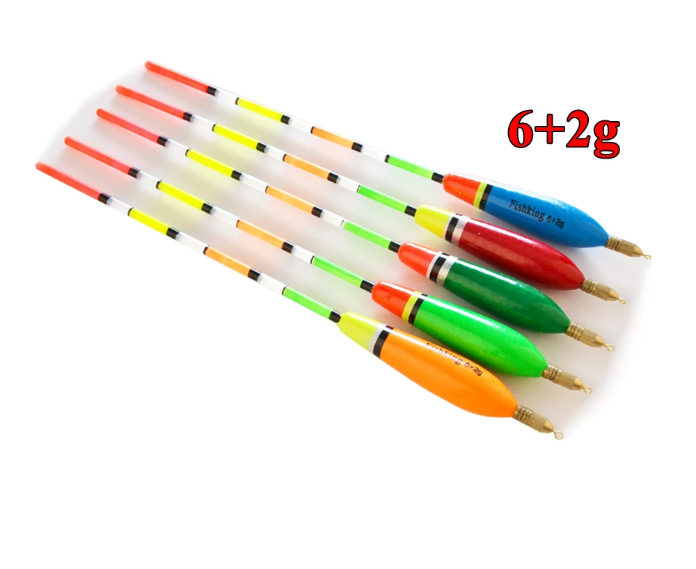 NGB 5 Stück/Set 3+2g 4+2g 5+2g 6+2g Gemischte Farben Barguzinsky-Fichten-Schwimmer Vertikaler Schwimmer für Karpfenangeln Angelzubehör – Detail 6
