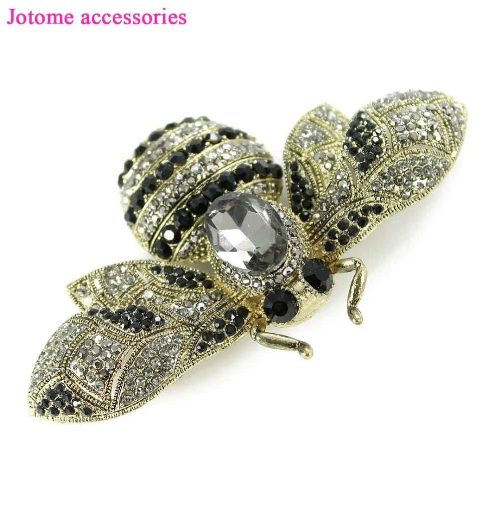 Wholesale Rhinestone Bumblebee Broach,  Bee Jewelry, Bees Rhinestone Brooches, , DIY Project Craft Embellishment