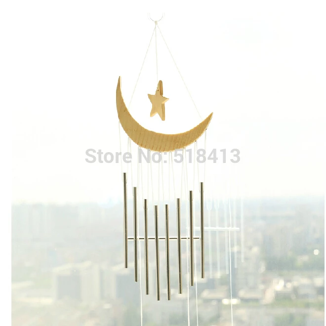 

Moon Stars The Original Wood Wind Chimes Your My Heart Pendant Household Pastoral Act Role Ofing Is Tasted Educational Metal