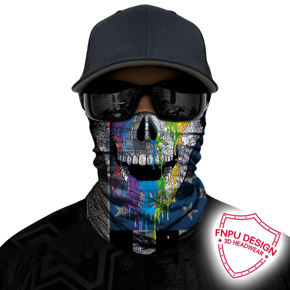 BJMOTO 2019 New Motorcycle Helmet Mask Balaclava Cycling Halloween Head Scarf Neck Warmer Skull Ski Face Shield