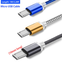 10mm Long Micro USB Connector Charging Cable For Doogee S60 X20/X30/X10 X5/Max/Pro Shoot 2 Oukitel K10000/K3/C8 adapter Cabel