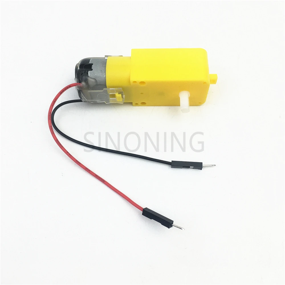 2pcs Intelligent Car Gear DC Motor Robot Gear Motor TT with Dupont Male Female Plug for Arduino Robotics