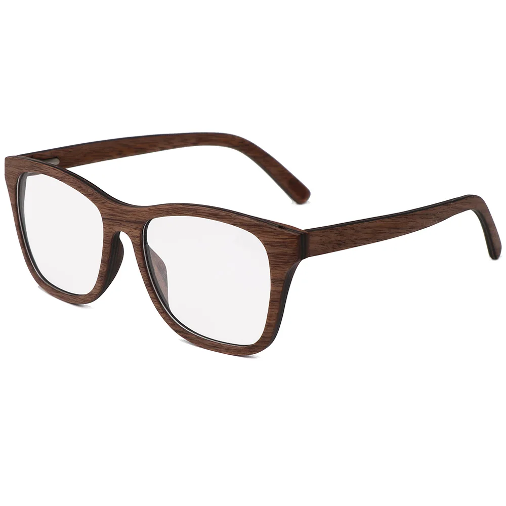 

BerWer Walnut Wood Prescription Eyeglasses Frames For Men Women Wooden Optical Glasses Spectacles Eyewear