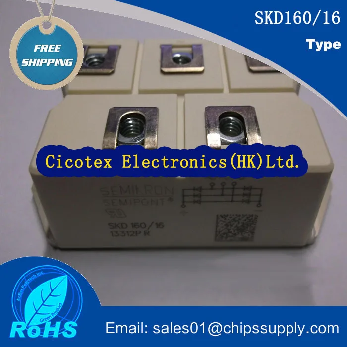 

SKD160/16 MODULE IGBT Power Bridge Rectifiers SKD160-16