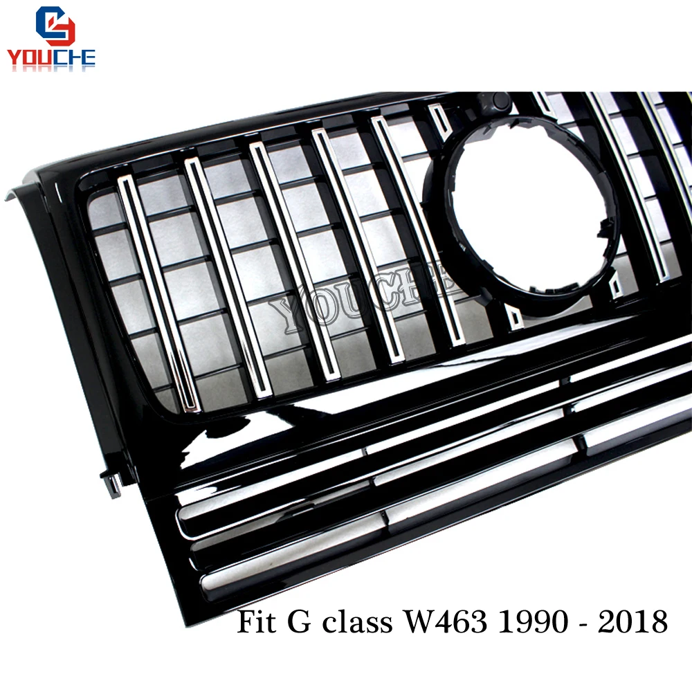 W463 GT Phong Cách Cho Xe Mercedes G CLASS W463 G350 G400 G500 G550 1990-2018 Thay Thế Đua Trước Nướng GTR Lưới