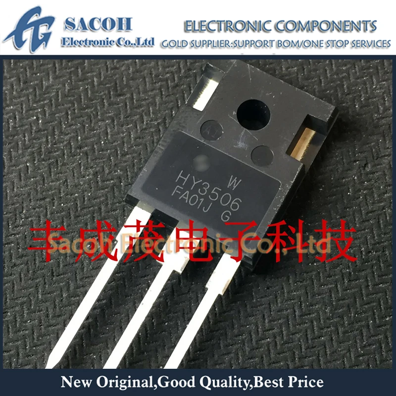 

Refurbished Original 5Pcs/Lot HY3506W HY3506 TO-247 190A 60V Powerful MOSFET N-Channel Field Effect Transistor