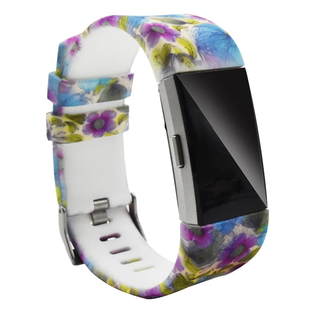 جديد وصول الملونة الأزياء الرياضية سيليكون مربط الساعة سوار حزام الفرقة معصمه ل Fitbit تهمة 2 نمط المعصم حزام