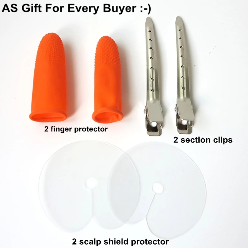 Gift + 1 Piece Adjustable Temperature Fusion Hair Extension Iron Fusion Heat Connector Keratin Bonding Wand Iron Melting Tools