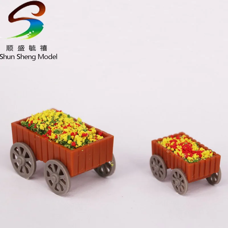 

shunshengmodel 20pcs Square Flower Car building model material biger:L35*W20*H20mm/ Small:L25*W14*H14mm