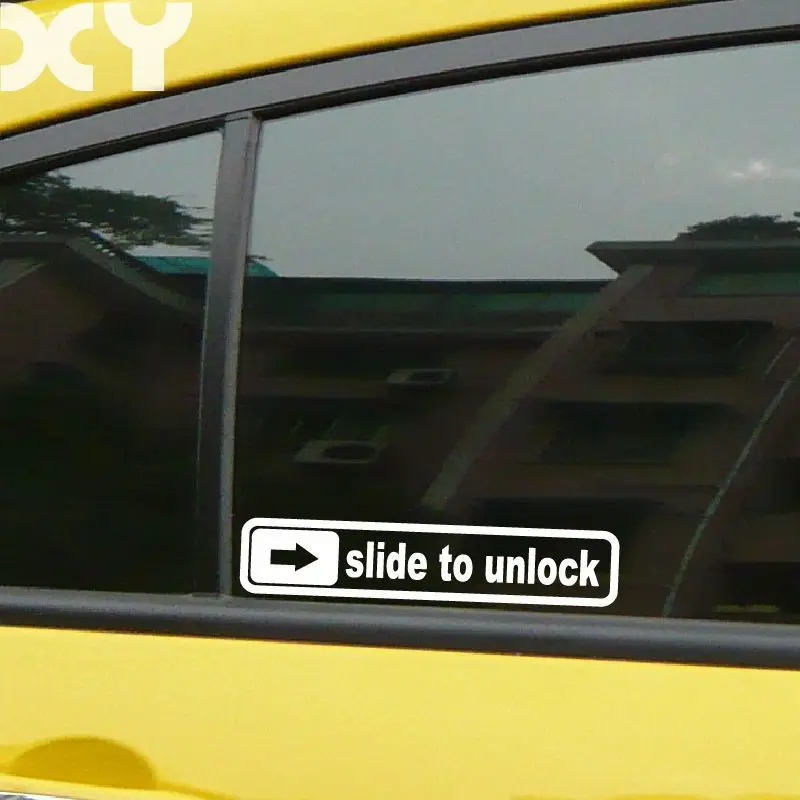 Slide to Unlock High Quality Funny Vinyl Car Stickers and Decals Drop Shipping