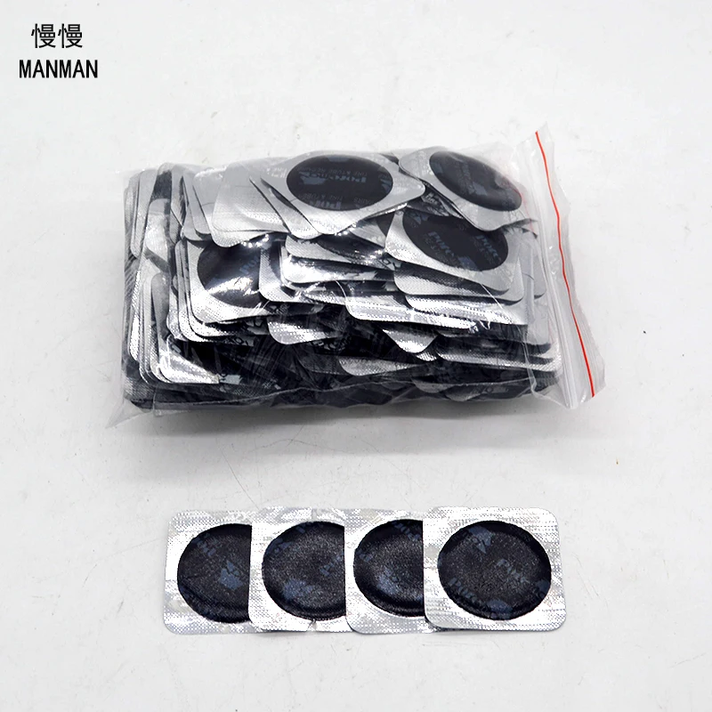 200Pieces / Box 38mm round nature rubber patch  tyre repair patch  remendo pneu tire repair Car tubeless tyre patches Tyre patch