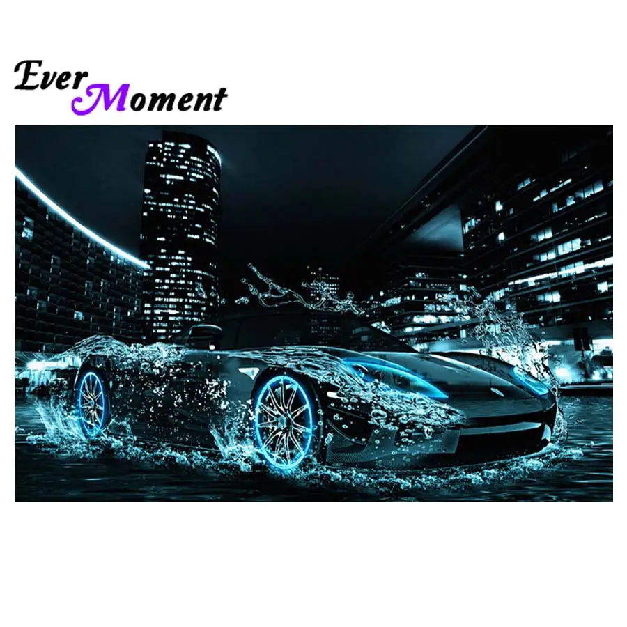 Ever Moment new product square full drill diamond painting square diamond embroidery luxurious car in the night craft diy ASF633