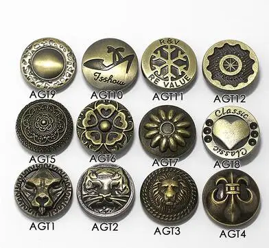 SICODA 5sets 831/201 DIY handmade accessories Metal jeans retro button Decorative buttonss Snaps rivet 20mm