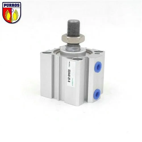 SDA25-B Compact Cylinder, Bore: 25mm, Stroke: 60/70/80/90/100mm