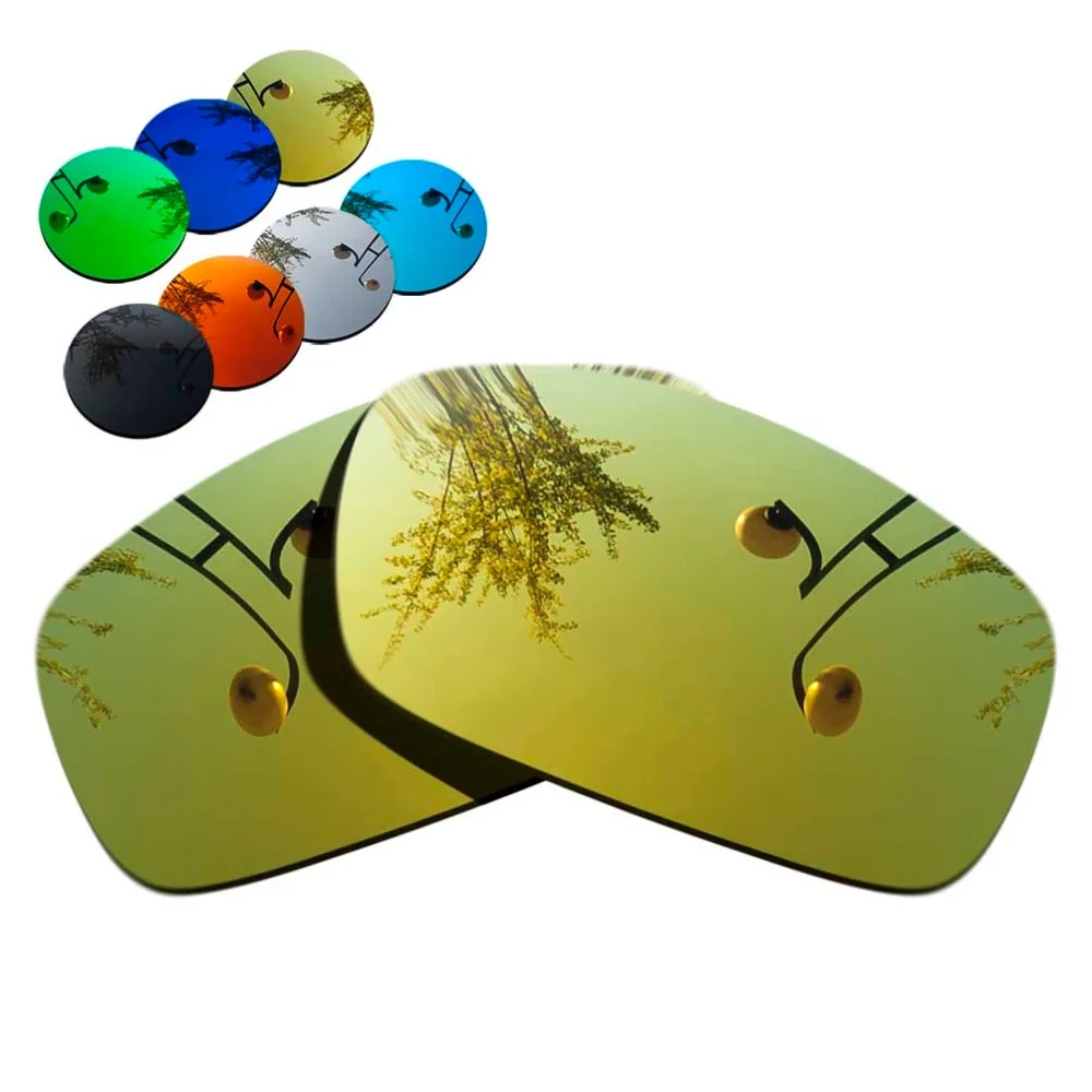 

100% Precisely Cut Polarized Replacement Lenses for X Squared Sunglass Yellow Mirrored Coating Color- Choices