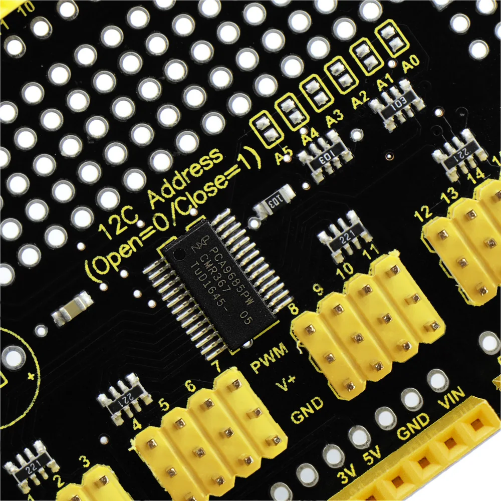 Keyestudio PCA9685 16-Channel Servo Motor Drive Shield I2C For Arduino Robot Raspberry Pi