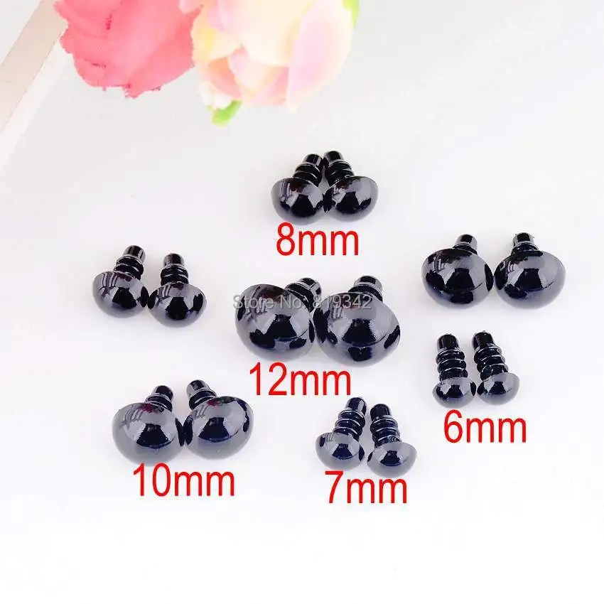 Doll Accessories Garments Eyelet 250set/Box Plastic Craft Toy Doll Eyes Safety Eyes beads Children Handmade Scrapbooking