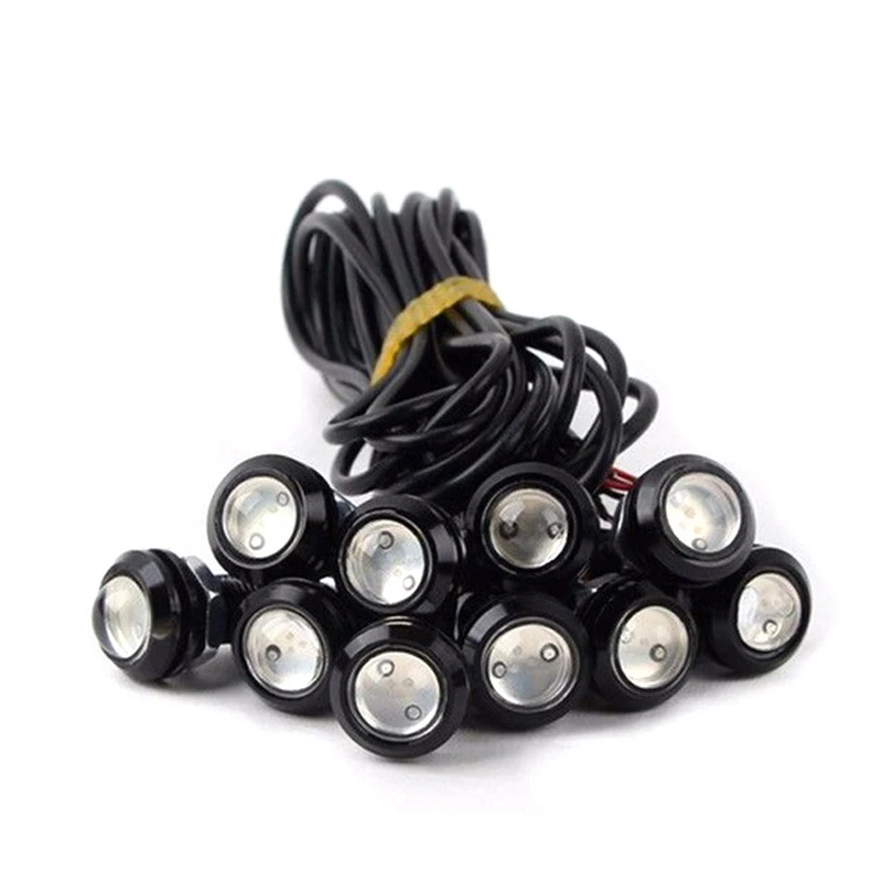 1pcs 18MM 9W Led Eagle Eye DRL Daytime Running Lights Source Backup Reversing Parking Signal Lamps Waterproof