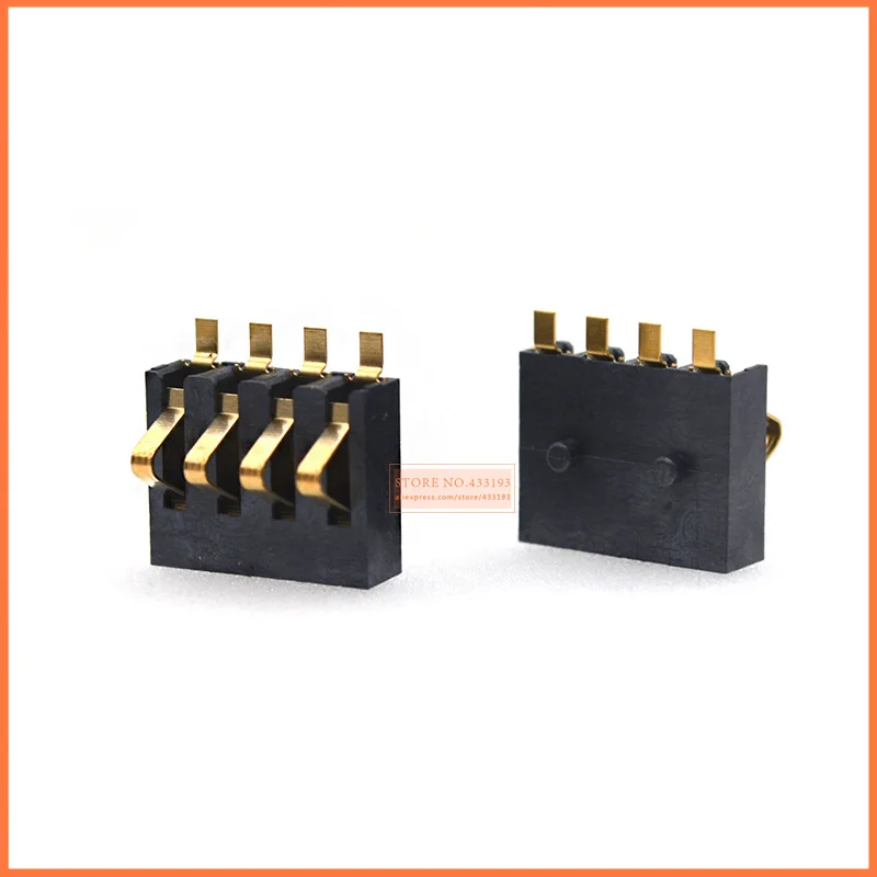 10PCS Original 4PIN battery connector Inner Battery Clip Contact Connector replacement for all-purpose 2.5PH  10*8MM male plug