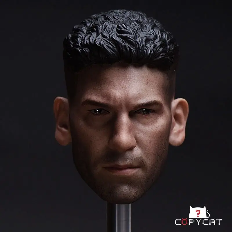 

Custom 1/6 Copycat Head Sculpt for Punisher Frank Castle Jon Berntha PVC Onesixth for 12inch action figure toys doll