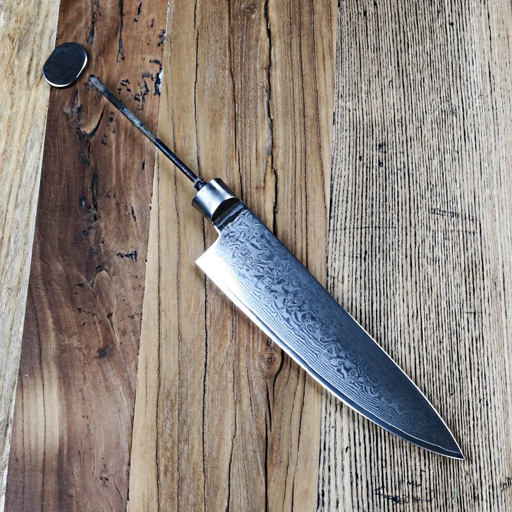 Damascus Chef Knife Blank Blade 67 Layers Japanese Damascus Steel VG-10 Damascus Kitchen Knife DIY Tools Knives Parts Hobby NEW