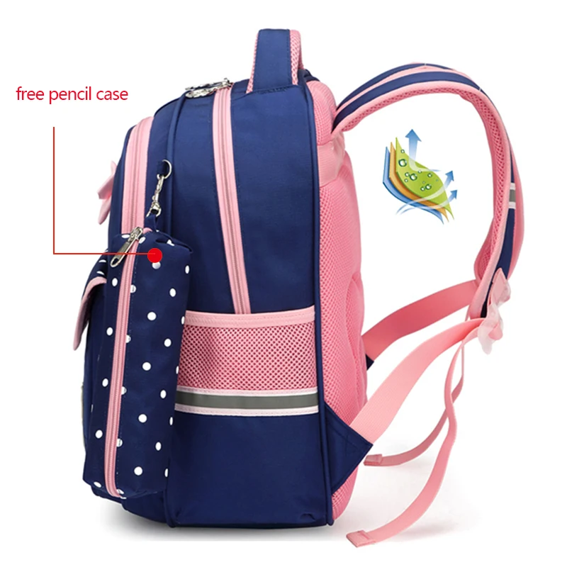 Mochila para niños de guardería, mochilas escolares para niñas, mochilas de viaje para niños, mochila rosa con ballesta para niños