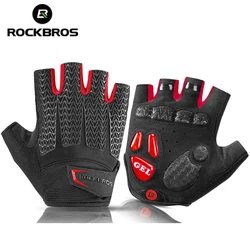 ROCKBROS Cycling Gloves Half Finger Men Women Anti Slip Gel Pad Breathable Motorcycle MTB Road Bike Gloves Sports Bicycle Gloves