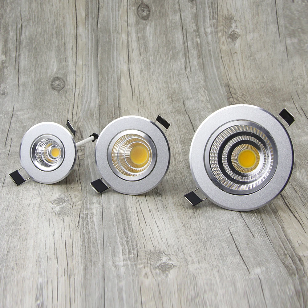 Możliwość przyciemniania LED typu Downlight oświetlenie punktowe sufitu COB 6W 9W 12W 15W Led żarówka sypialnia kuchnia kryty oświetlenie sufitowe