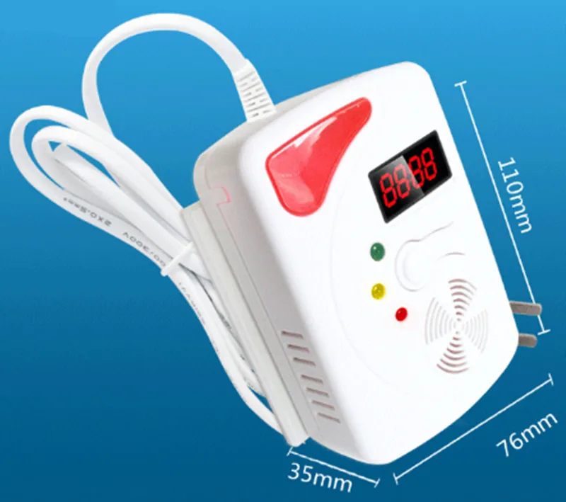 433Mhz/315mhz Wireless Gas Alarm  Detector For Burglar Alarm System