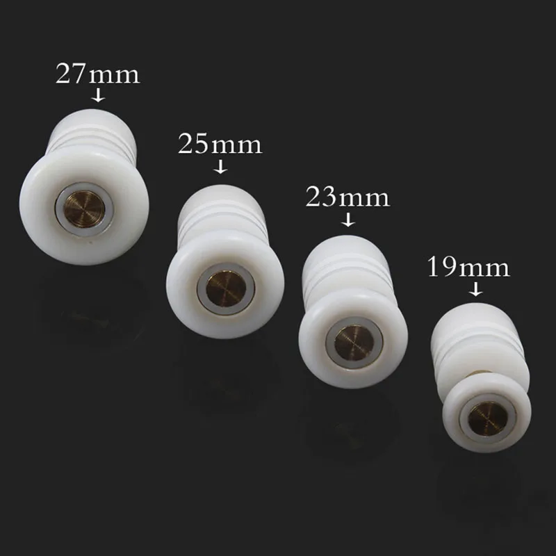 8pcs Old Fashioned Circular Arc Shower Room Bathroom Glass Door Sliding Door Pulley Roller Wheels 23mm 25mm 27mm KF638