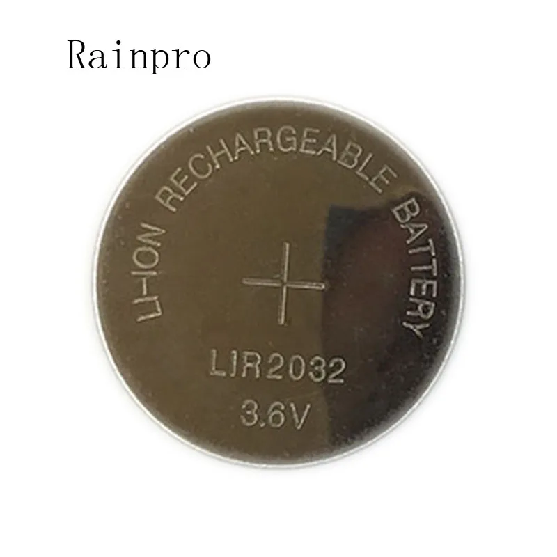 5PCS/LOT LIR2032 Coin Cell Battery 2032  Lithium charging button battery Can Replace CR2032 for watches