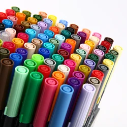 Tompow ABT 1 pz Dual Water Brush Pen & Fine Tip Pen calligrafia Art Marker Pen per Journaling Card Making Art Supplies