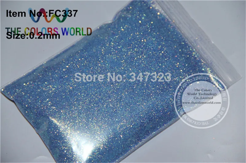 wholesale 0.2mm 008 size Shinning Rainbown Blue Colorful Glitter Powder for nail design,art and craft