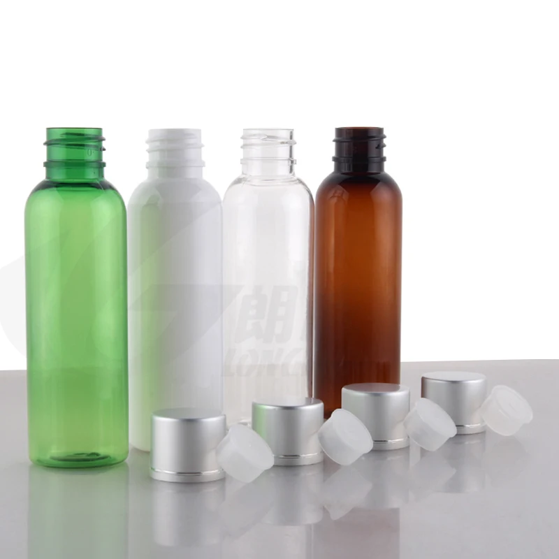 Free Shipping 60ml 50pcs/lot Round shoulder electrochemical aluminum ordinary bottle cap, plastic packaging bottles,pet bottles