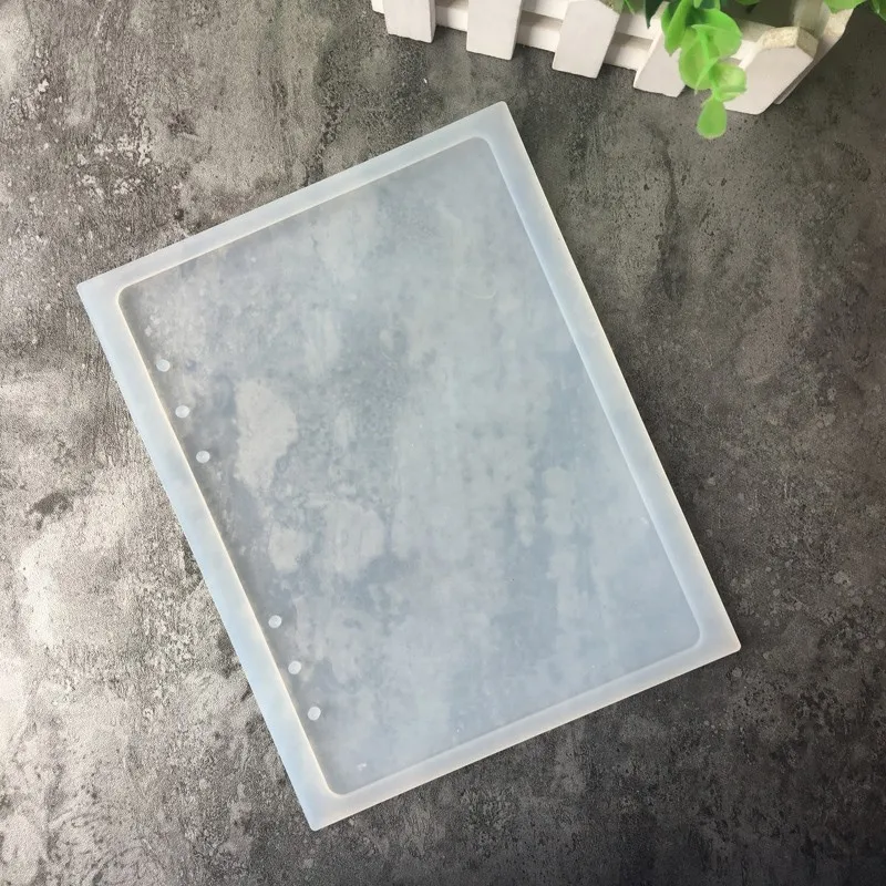 A7/A6/A5 Notebook kształt silikonowe formy DIY żywica książka formy przezroczysta żywica epoksydowa silikonowe formy przezroczyste książki A7 silikonowe formy — zdjęcie 5