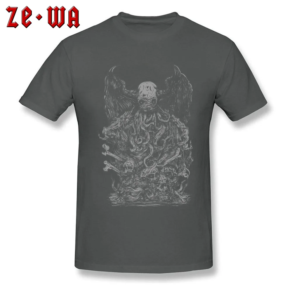 Comics Cthulhu Sweatshirts Men Tshirts Wholesale Horror Monster T-shirt Mans Black T Shirt Vintage Top Hip Hop Halloween Gift