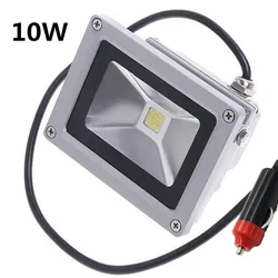 10W 20W led Floodlight  12V 24V Exterior lighting Flood lamp Cigarette lighter plug car maintenance lights 3m cable