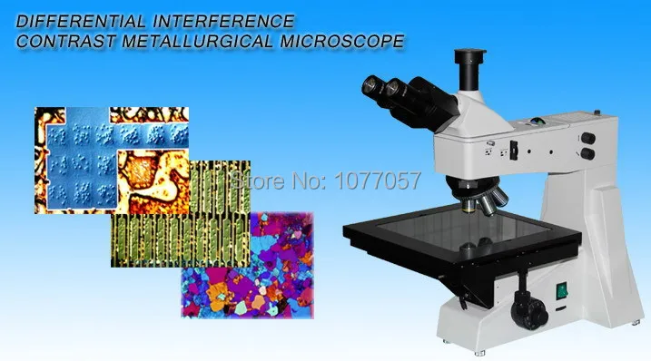 Microscopio metalúrgico Trinocular 50X-800X, gran oferta, contraste de interferencia diferencial, MM-XJL-302DIC