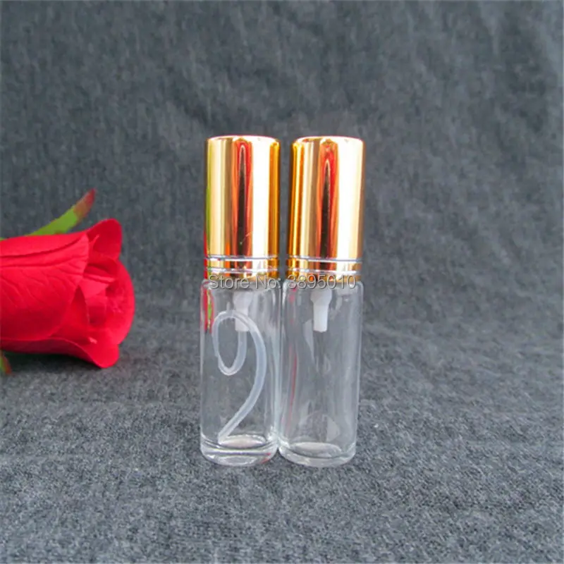 5ml Transparent Spray Bottle Small Cosmetic Packing Atomizer Perfume Bottles Atomizing Spray Liquid Container F672