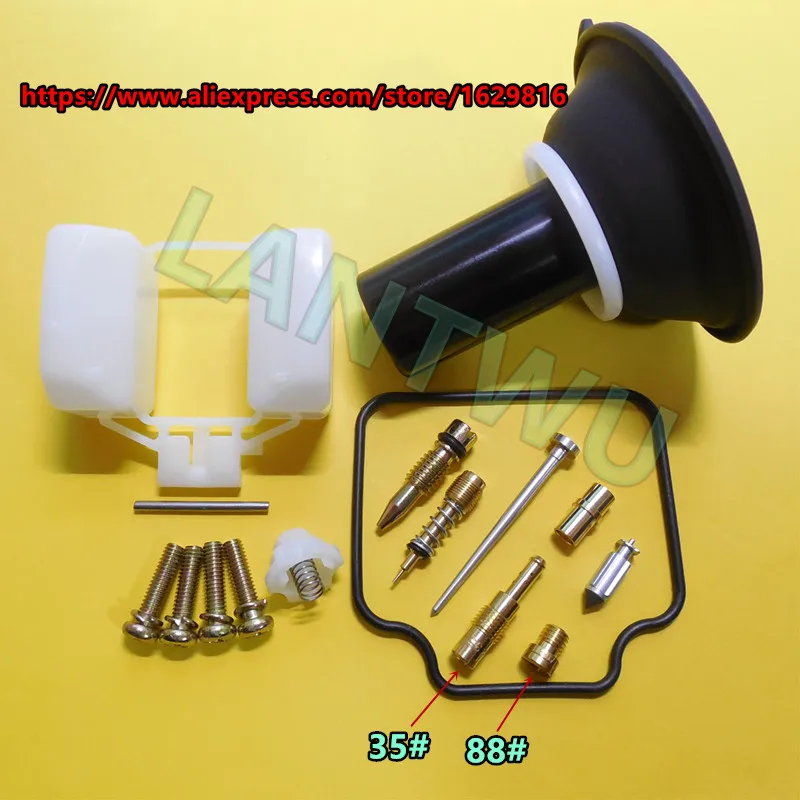 (1 set $ 13)82~88 years HMHonda CB125TD Super Dream HG125-3A CB-125T CBT-125 carburetor repair kit(with plunger assembly)