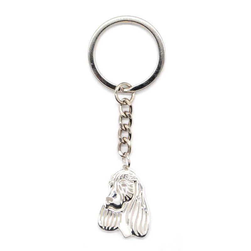 Female Alloy Pet Dog Pendant Key Chains Women\'s English Springer Spaniel Key Chains